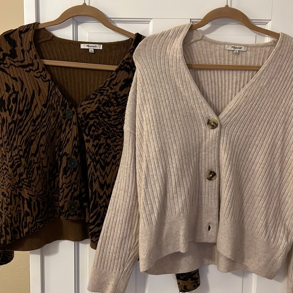 2 MADEWELL WOOL SWEATERS